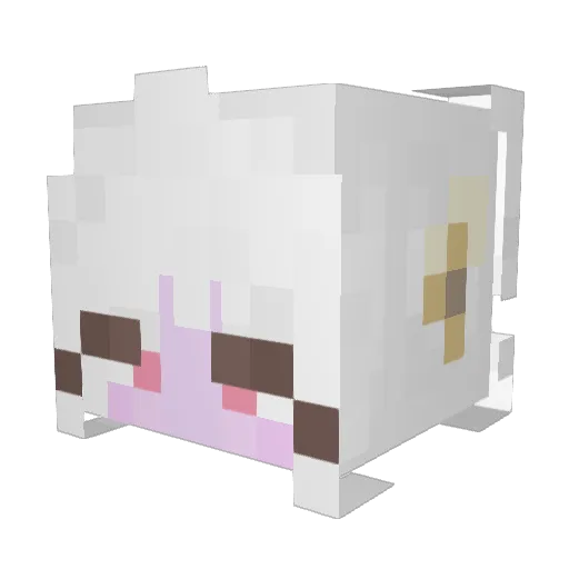 thao_b Minecraft avatar head, 3D render