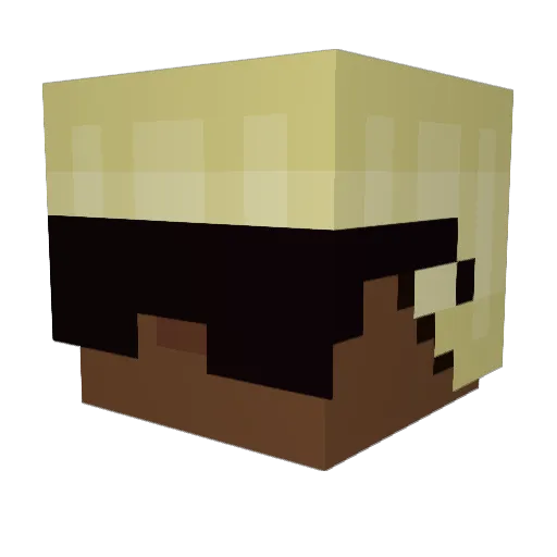 thars_ Minecraft avatar head, 3D render