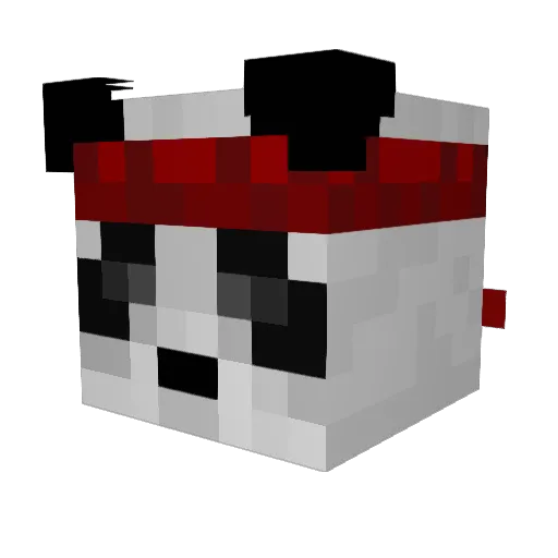 that0nepanda Minecraft avatar head, 3D render