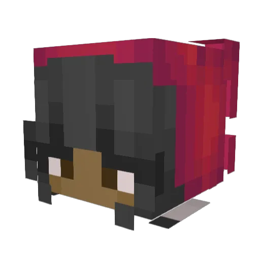 that1girlfaith Minecraft avatar head, 3D render