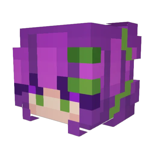 that1oddgal Minecraft avatar head, 3D render