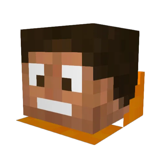 that1pepper Minecraft avatar head, 3D render