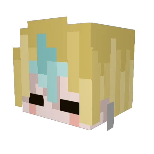 that1prettyghost Minecraft avatar head, 3D render