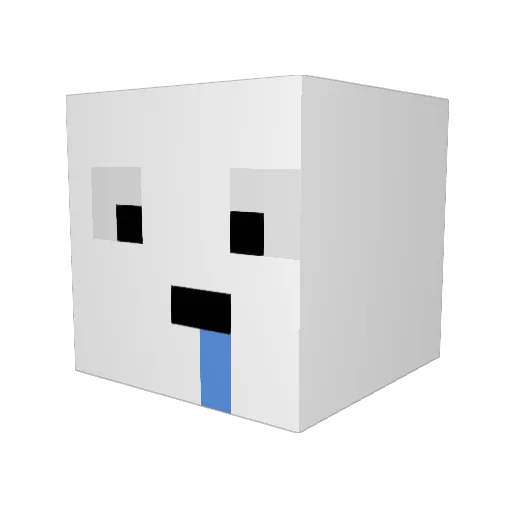 that312 Minecraft avatar head, 3D render