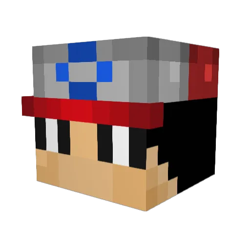 that_noob7 Minecraft avatar head, 3D render