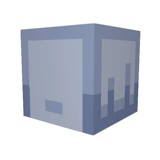 that_one_moai Minecraft avatar head, 3D render