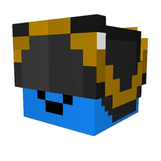 that_squid_dude Minecraft avatar head, 3D render