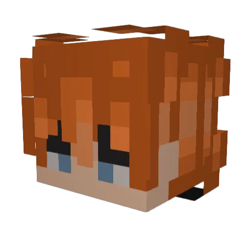 that_we1rd_one Minecraft avatar head, 3D render