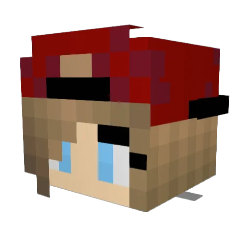 thatabbyperson Minecraft avatar head, 3D render