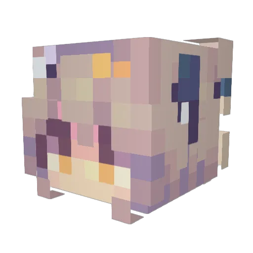 thatbxtchliz Minecraft avatar head, 3D render
