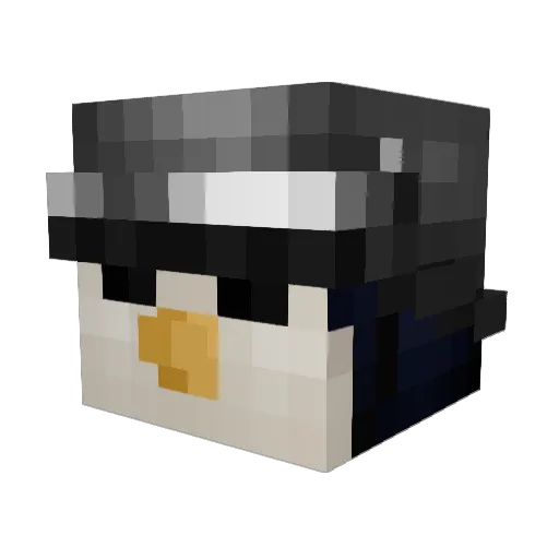 thatchernoname Minecraft avatar head, 3D render