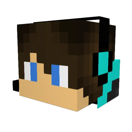 thatcoolkid26 Minecraft avatar head, 3D render