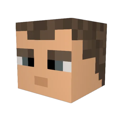 thatericguy Minecraft avatar head, 3D render