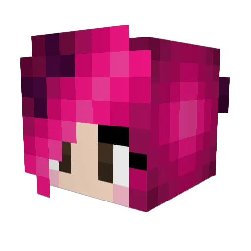 thatfairyperson Minecraft avatar head, 3D render