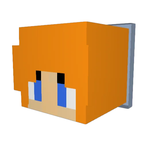 thatgingerninja Minecraft avatar head, 3D render