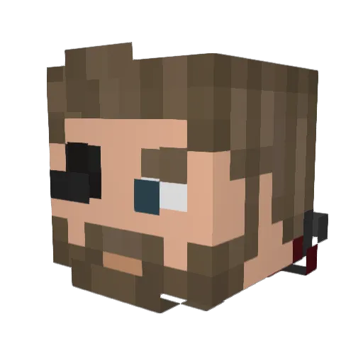 thatguyino12312 Minecraft avatar head, 3D render