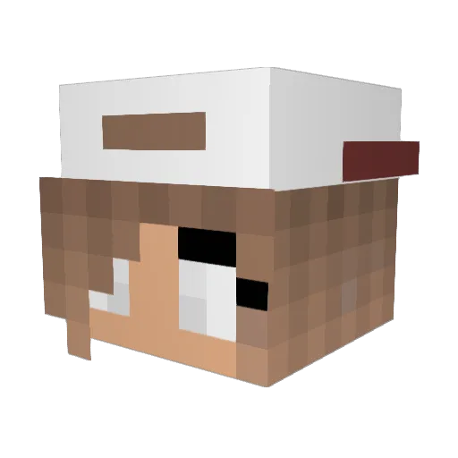 thathing20 Minecraft avatar head, 3D render