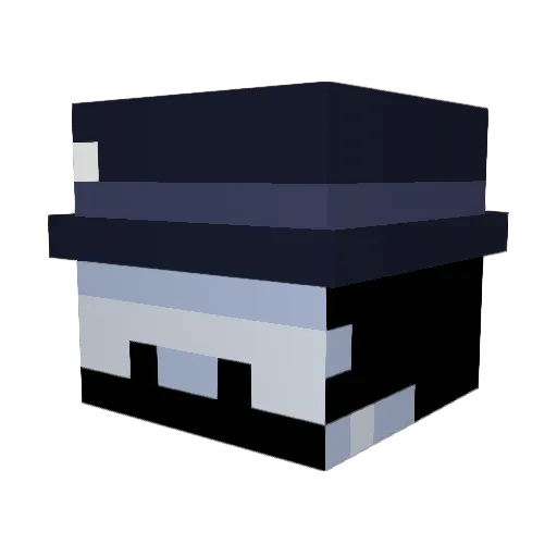 thathobbit Minecraft avatar head, 3D render