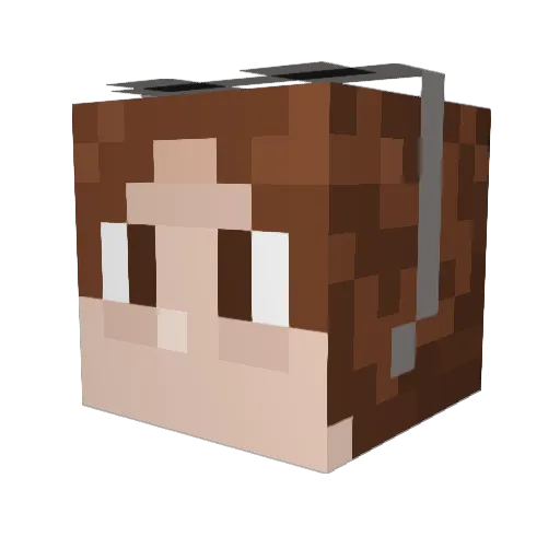 thatjollybrit Minecraft avatar head, 3D render