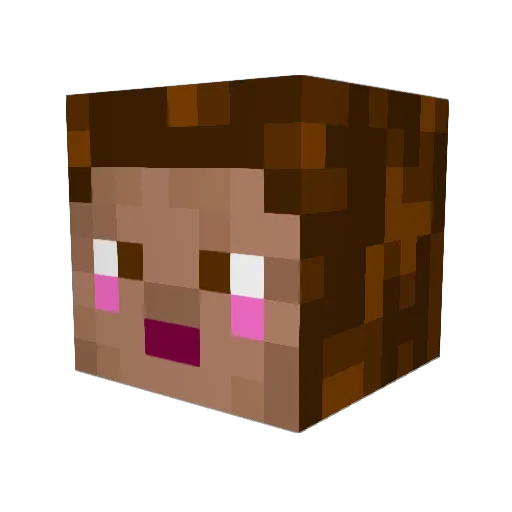 thatlaurachick Minecraft avatar head, 3D render