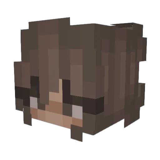 thatlea Minecraft avatar head, 3D render