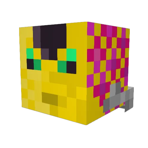 thatmanjobin Minecraft avatar head, 3D render