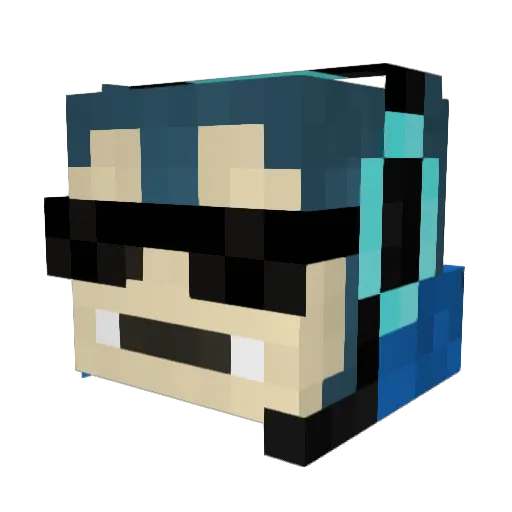 thatmemeguy7 Minecraft avatar head, 3D render