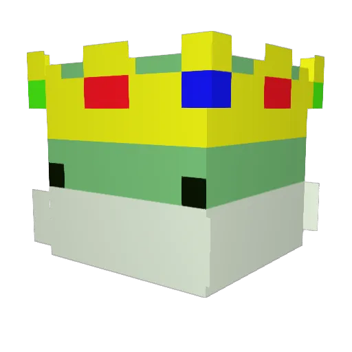 thatmerlin Minecraft avatar head, 3D render