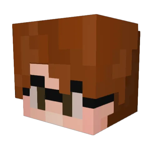 thatmidgetman Minecraft avatar head, 3D render