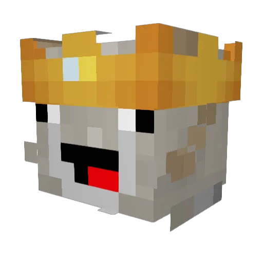 thatmoti Minecraft avatar head, 3D render