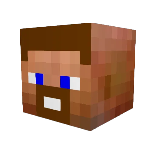 thatool Minecraft avatar head, 3D render