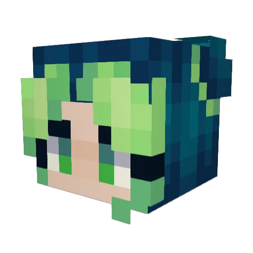 thatshackk Minecraft avatar head, 3D render