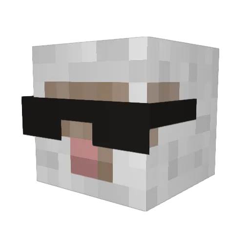 thatsheepdude Minecraft avatar head, 3D render