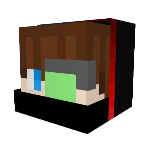 thatsleepingpup Minecraft avatar head, 3D render