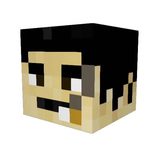 thatsmyuso Minecraft avatar head, 3D render