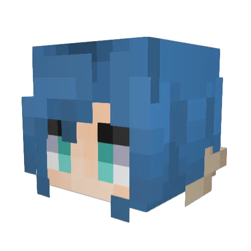 thatweirdopix Minecraft avatar head, 3D render