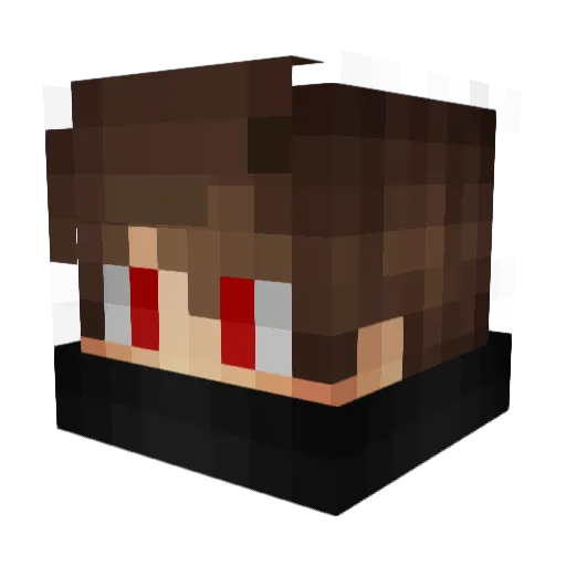 thb2 Minecraft avatar head, 3D render