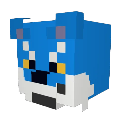 thb886 Minecraft avatar head, 3D render
