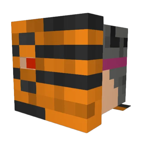 thc_bald Minecraft avatar head, 3D render