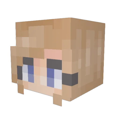 thddhkdhk Minecraft avatar head, 3D render