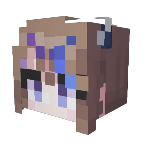 thddmlwns3 Minecraft avatar head, 3D render