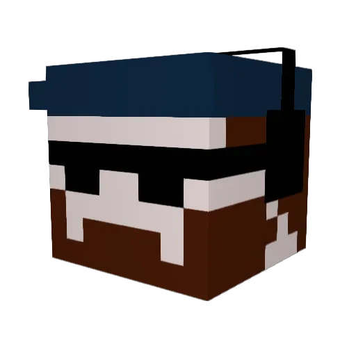 thdrgn Minecraft avatar head, 3D render