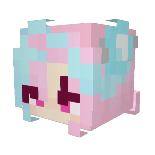 thdwnsqja Minecraft avatar head, 3D render