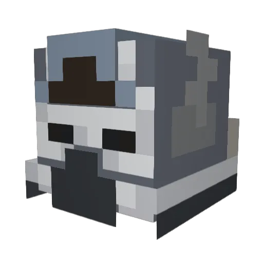 the18thbomb Minecraft avatar head, 3D render