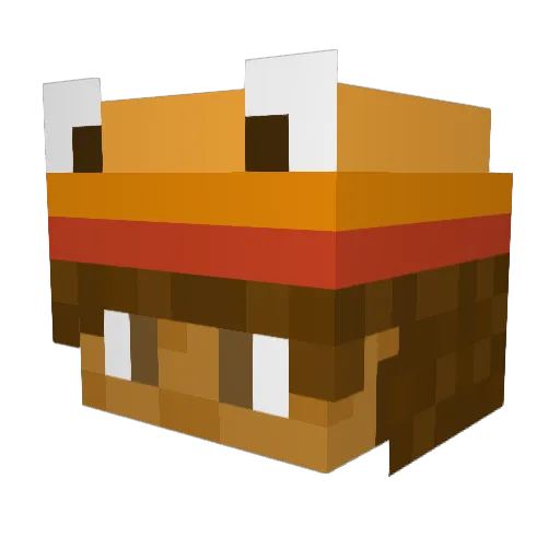 the1builder Minecraft avatar head, 3D render