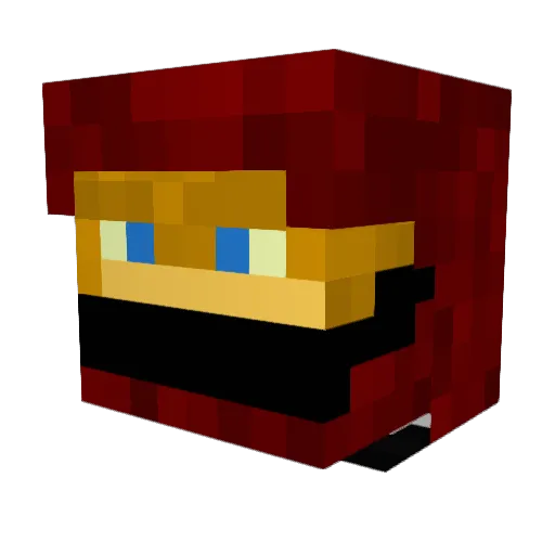 the1readytodie Minecraft avatar head, 3D render