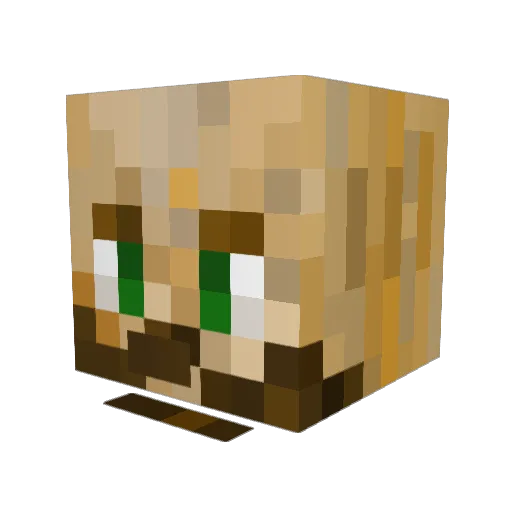 the1rob Minecraft avatar head, 3D render