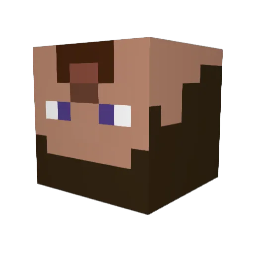 the2ndBobcat Minecraft avatar head, 3D render