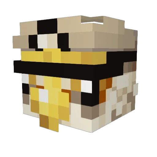 the301 Minecraft avatar head, 3D render