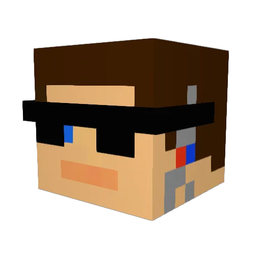 theALTkey01 Minecraft avatar head, 3D render